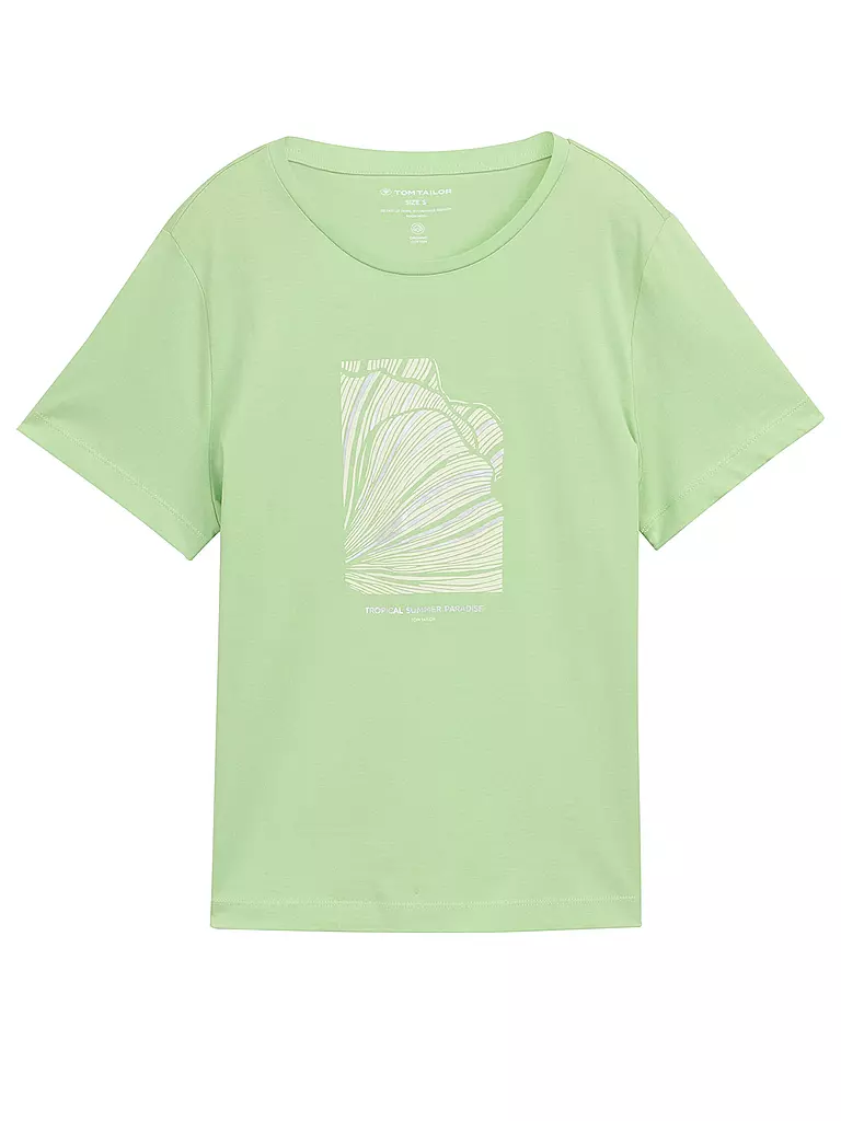 TOM TAILOR | T-Shirt  | hellgrün