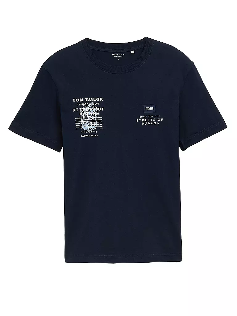 TOM TAILOR | T-Shirt  | dunkelblau