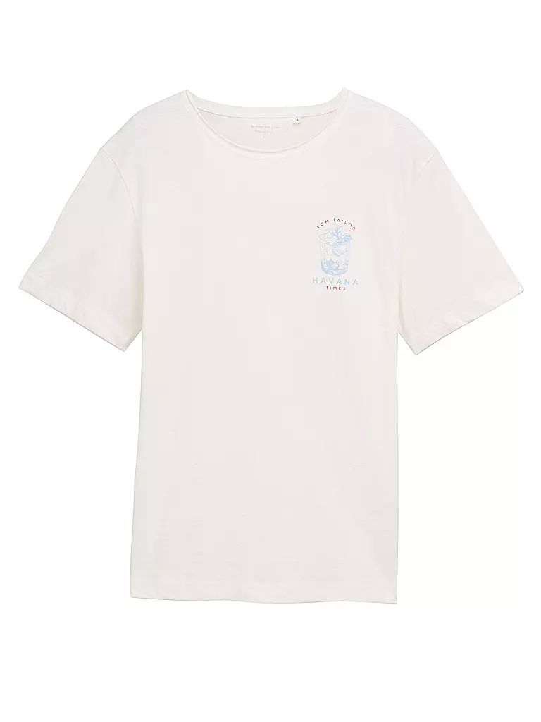 TOM TAILOR | T-Shirt  | weiss
