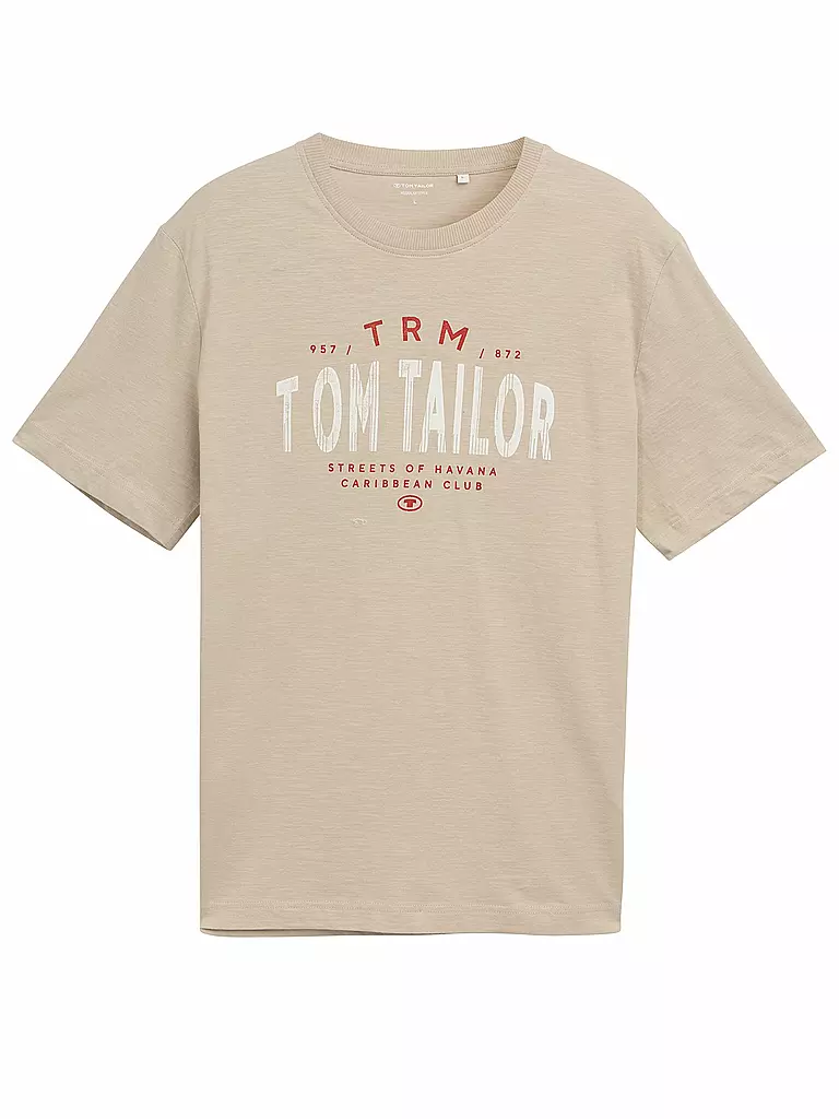 TOM TAILOR | T-Shirt  | beige