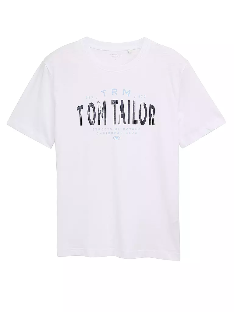 TOM TAILOR | T-Shirt  | weiss