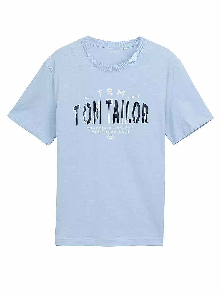 TOM TAILOR | T-Shirt  | hellblau