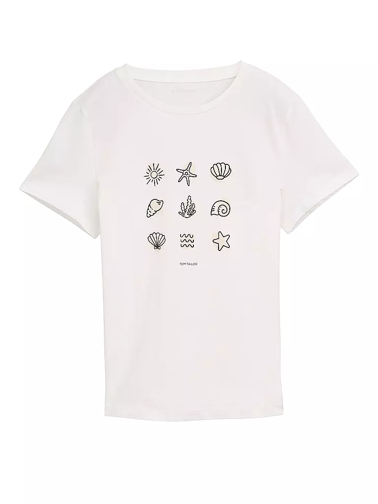 TOM TAILOR | T-Shirt  | weiss