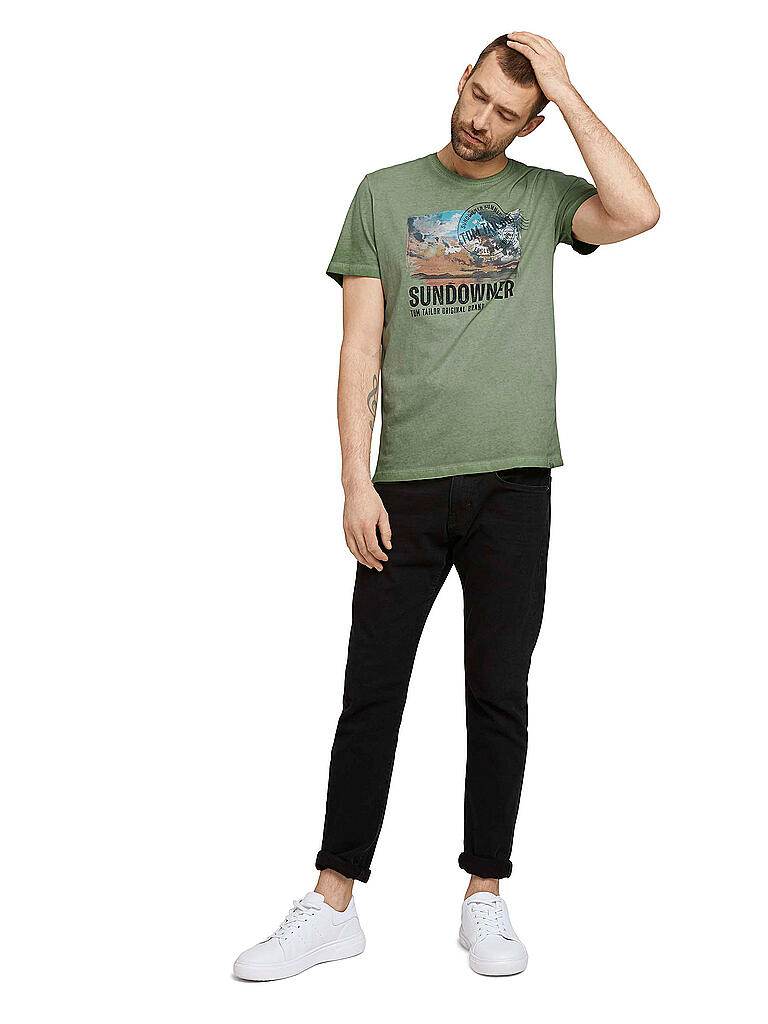 TOM TAILOR | T-Shirt  | grün