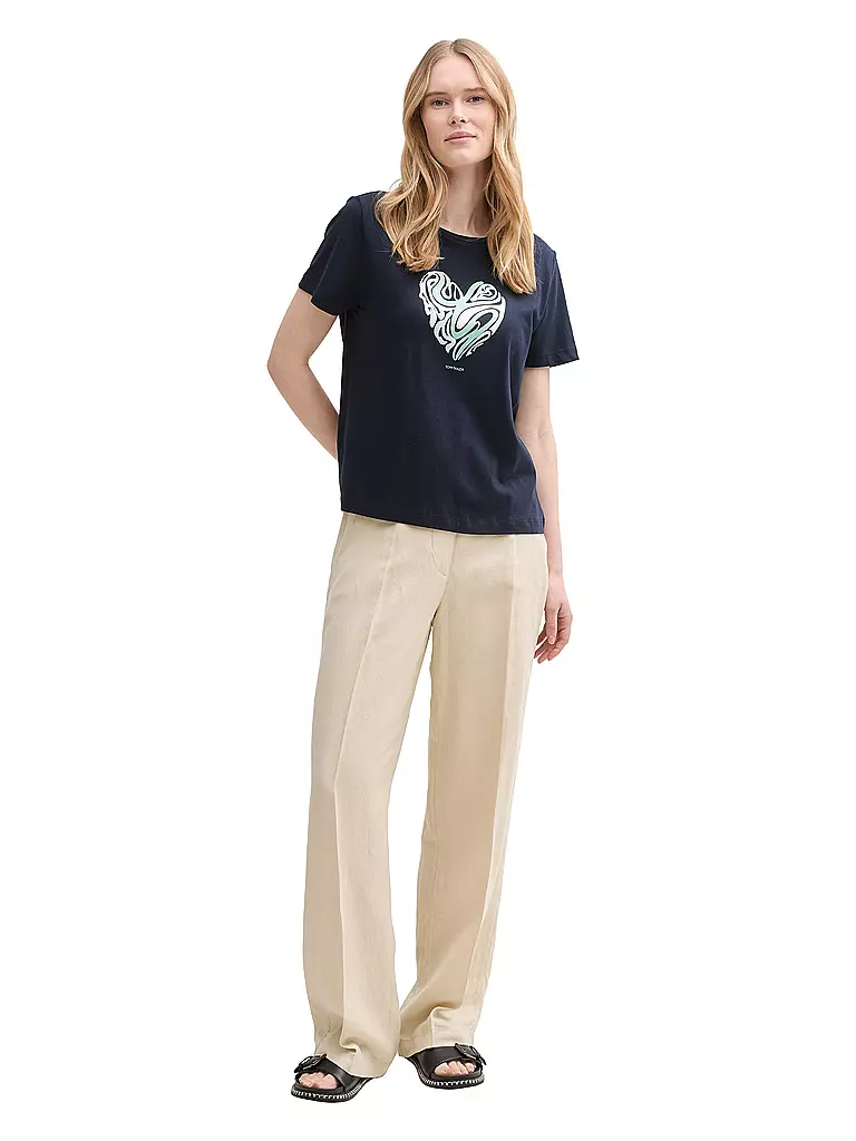 TOM TAILOR | T-Shirt  | dunkelblau