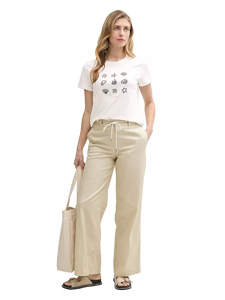 TOM TAILOR | T-Shirt  | weiss