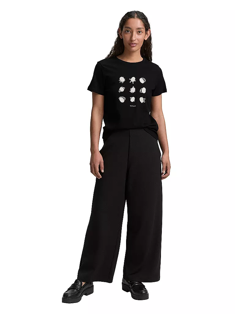 TOM TAILOR | T-Shirt  | schwarz