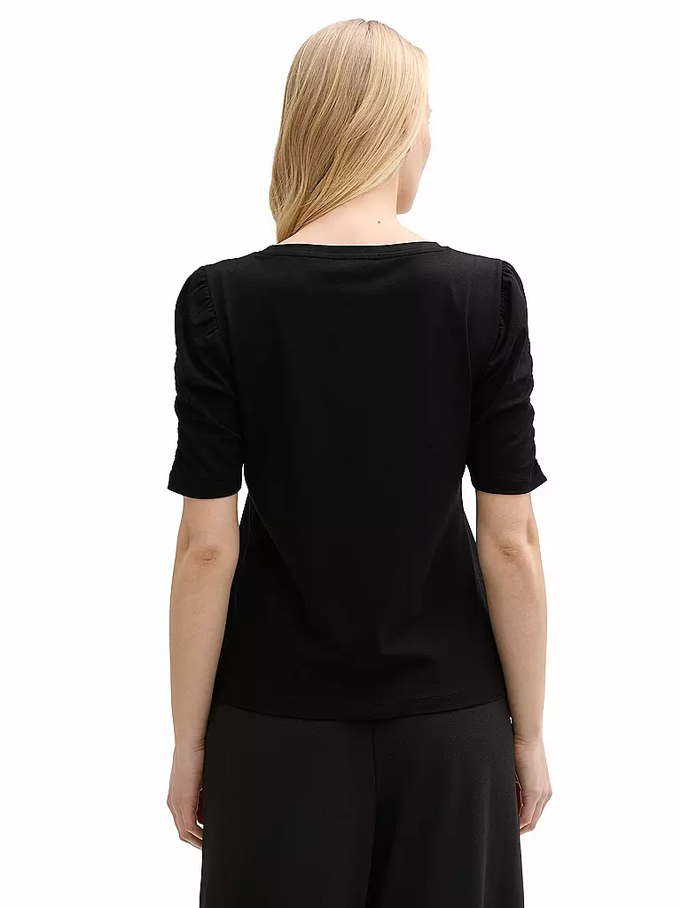 TOM TAILOR | T-Shirt  | schwarz