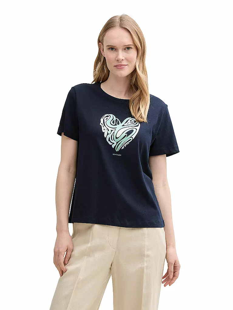 TOM TAILOR | T-Shirt  | dunkelblau