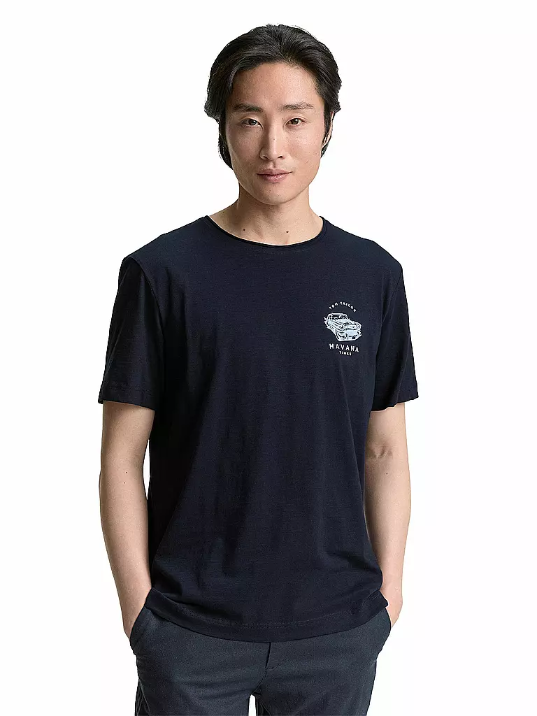 TOM TAILOR | T-Shirt  | dunkelblau