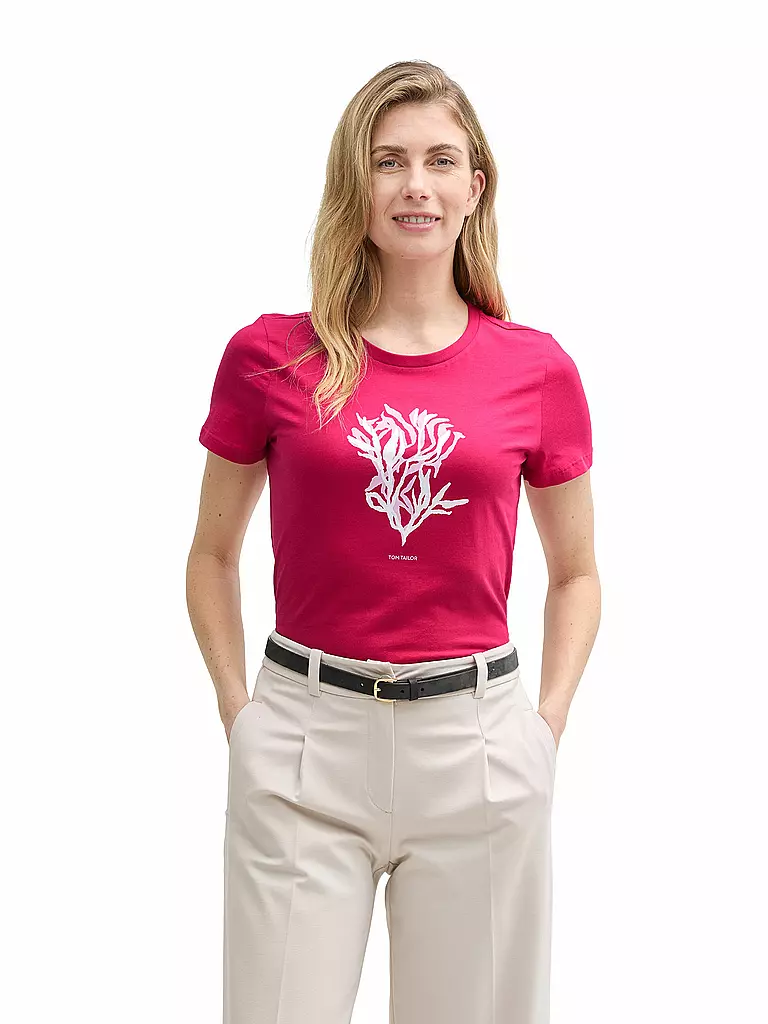 TOM TAILOR | T-Shirt  | rot