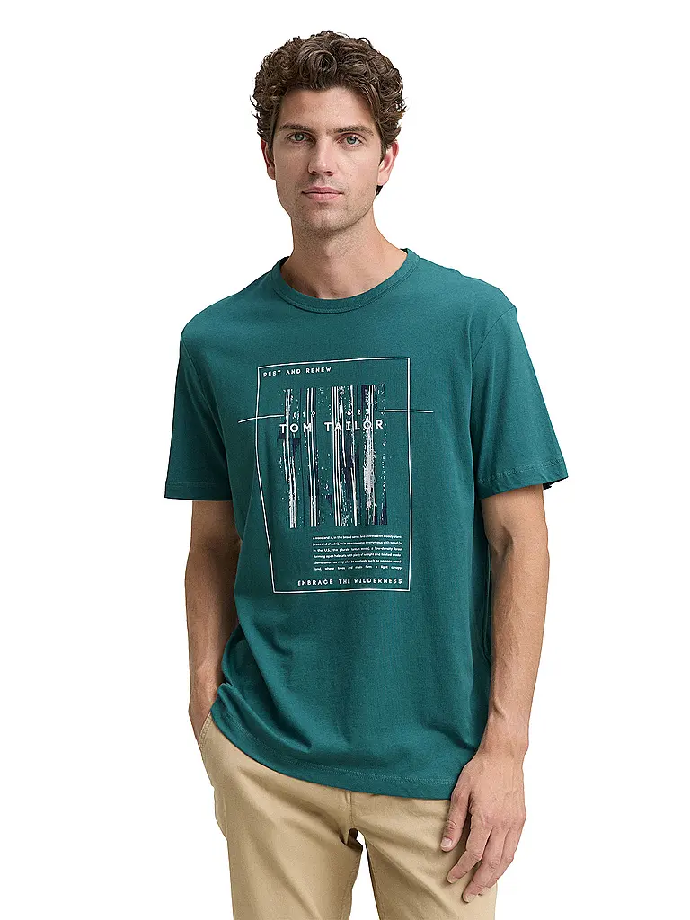 TOM TAILOR | T-Shirt  | petrol