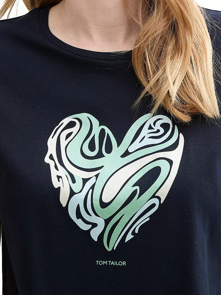 TOM TAILOR | T-Shirt  | dunkelblau