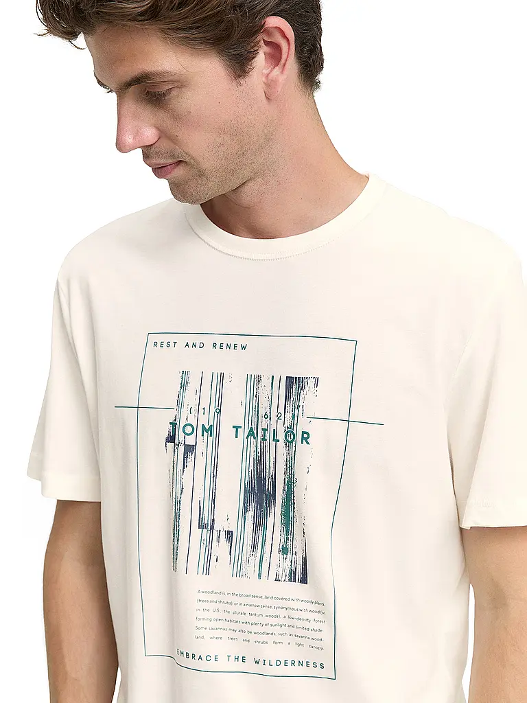 TOM TAILOR | T-Shirt  | weiss