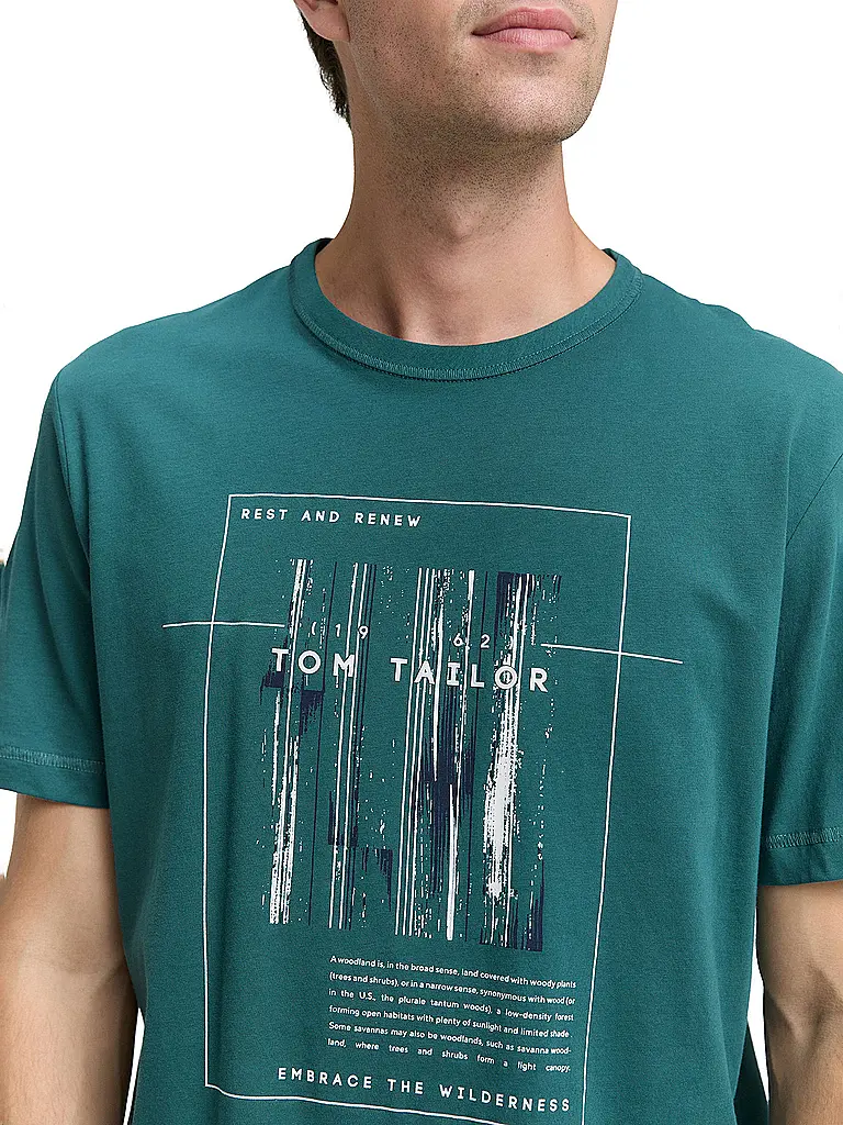 TOM TAILOR | T-Shirt  | petrol
