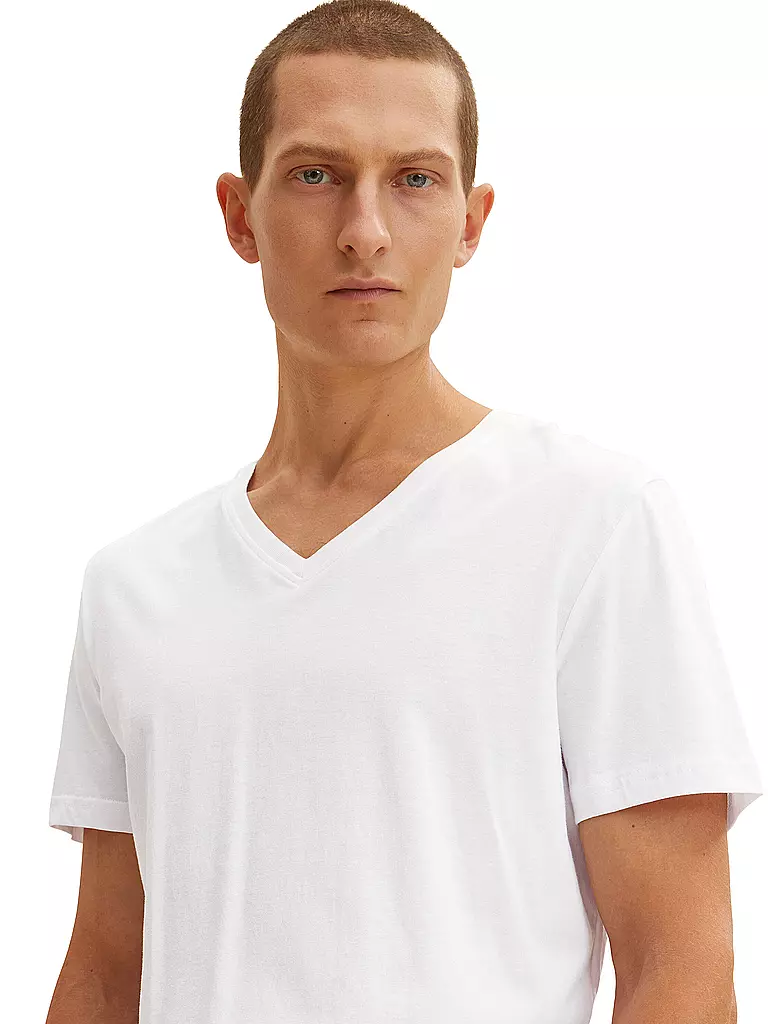 TOM TAILOR | T-Shirt 2-er Pkg. | weiss