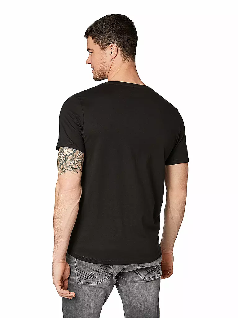 TOM TAILOR | T-Shirt 2er Pkg | schwarz