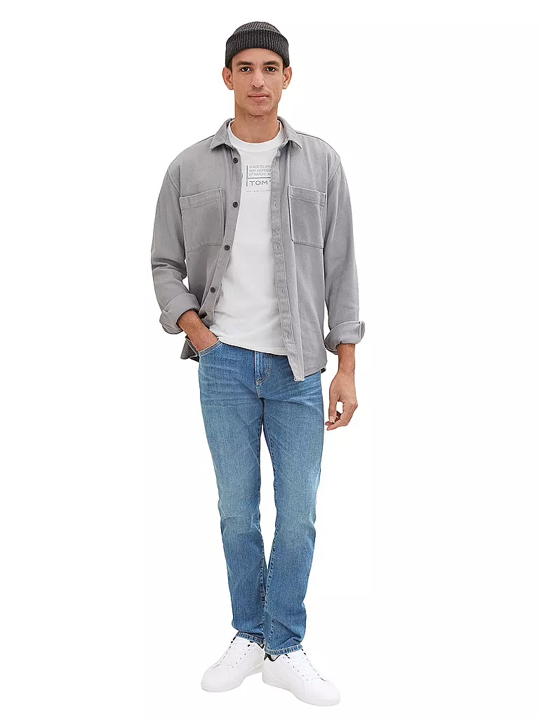 TOM TAILOR | T-Shirt Regular Fit | hellblau