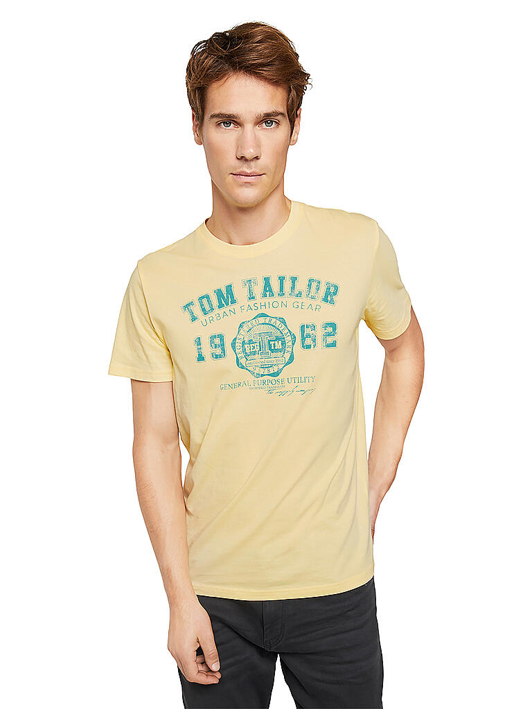 TOM TAILOR | T-Shirt Regular Fit | gelb