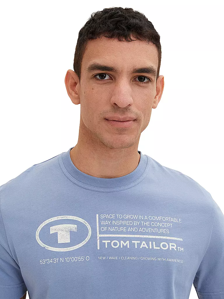 TOM TAILOR | T-Shirt Regular Fit | blau