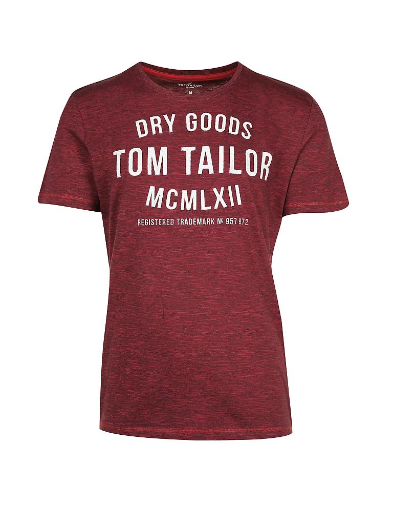 TOM TAILOR | T-Shirt Regular-Fit | rot