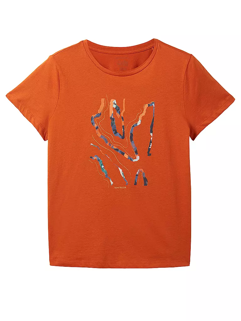 TOM TAILOR | T-Shirt | orange