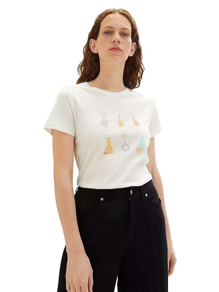 T-shirt a fantasia LUCKYLU da donna multicolore TS15JA