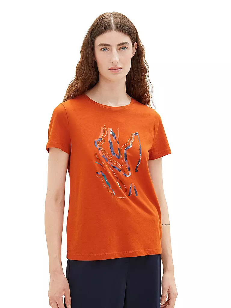 TOM TAILOR | T-Shirt | orange