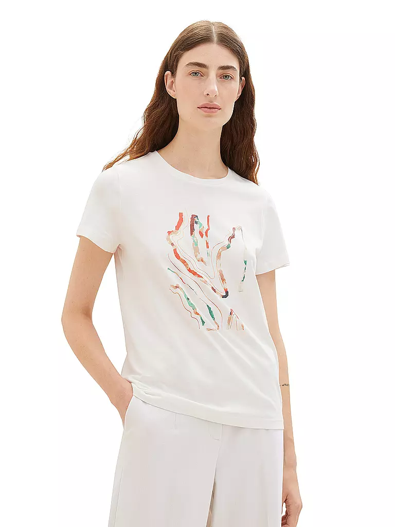 TOM TAILOR | T-Shirt | creme