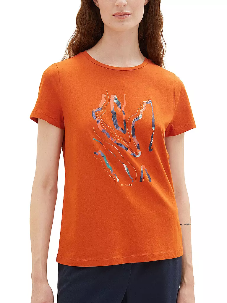 TOM TAILOR | T-Shirt | orange