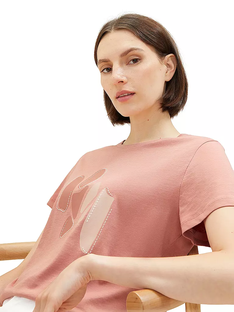 TOM TAILOR | T-Shirt | rosa