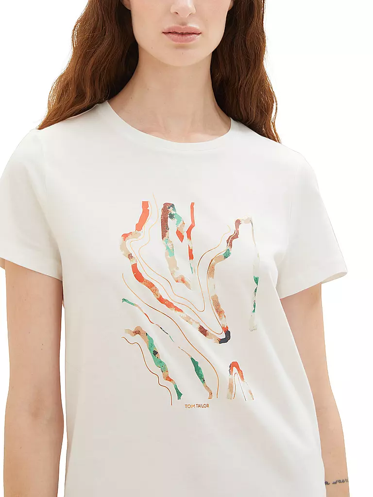 TOM TAILOR | T-Shirt | creme