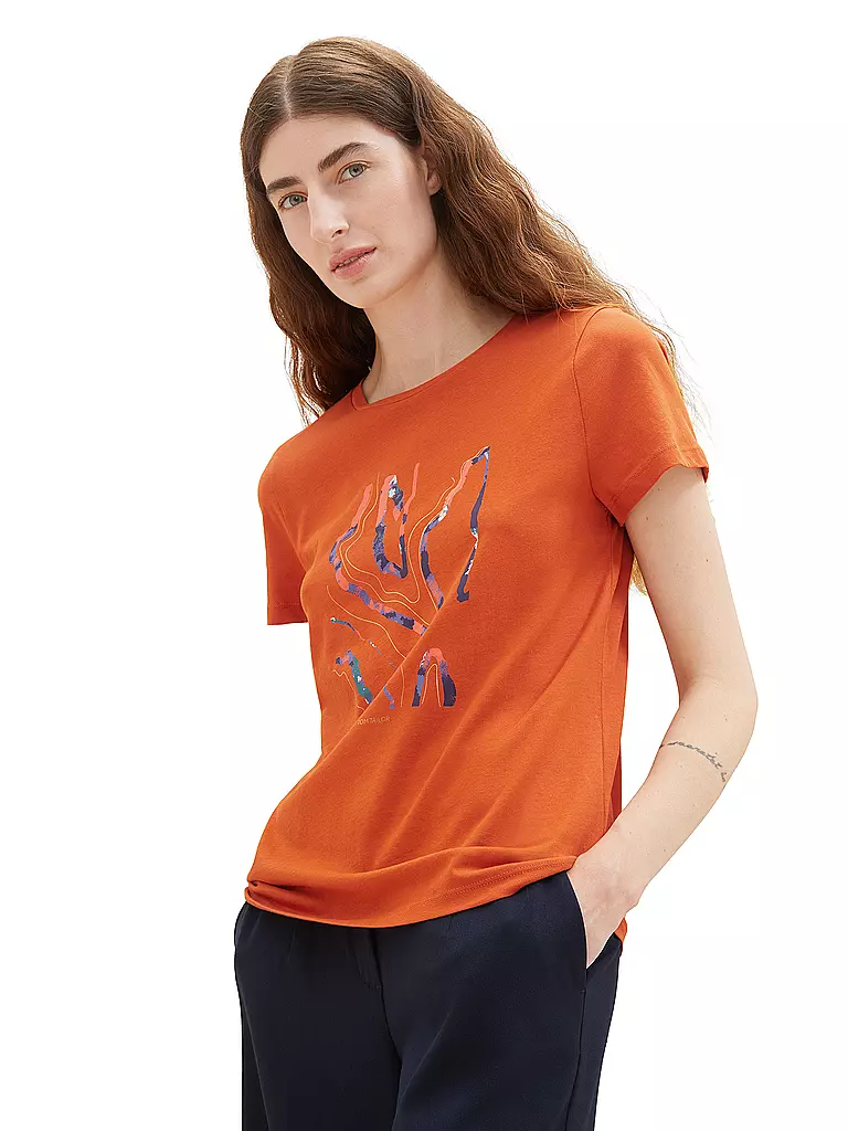 TOM TAILOR | T-Shirt | orange