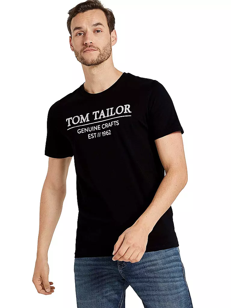 TOM TAILOR | T-Shirt | schwarz