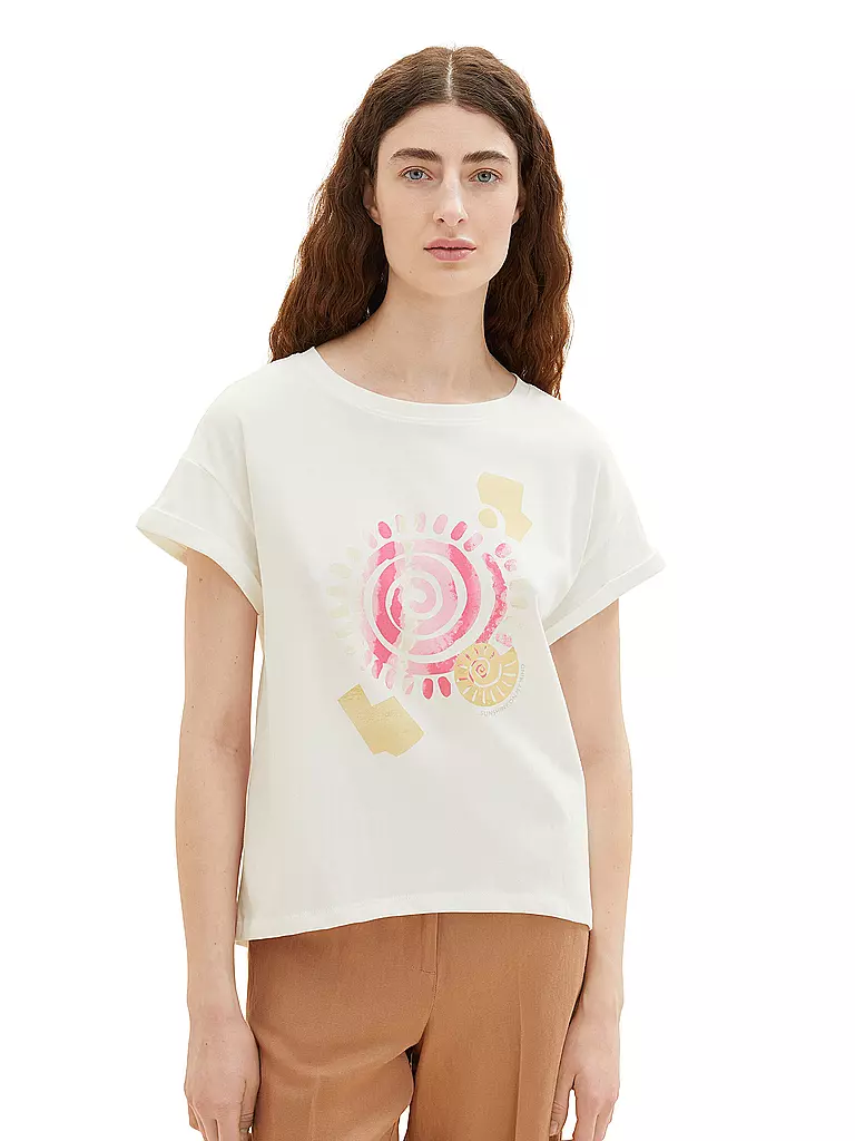 TOM TAILOR | T-Shirt | weiss