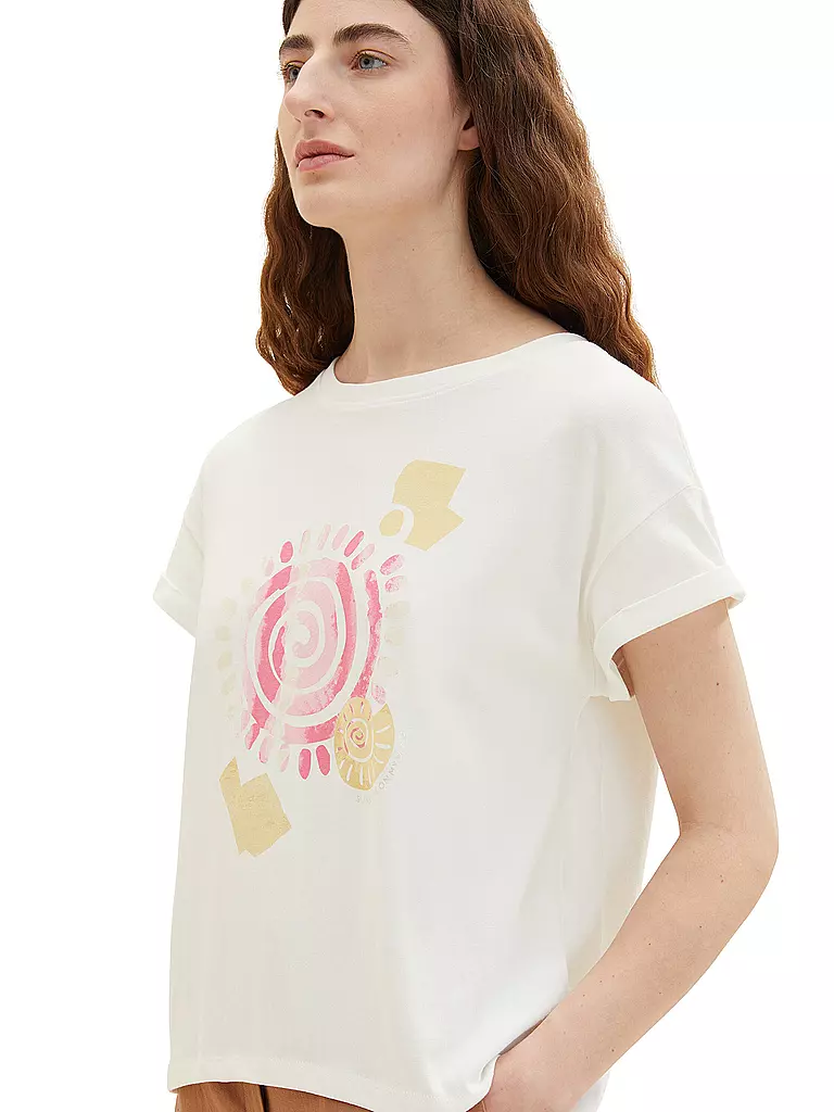 TOM TAILOR | T-Shirt | weiss