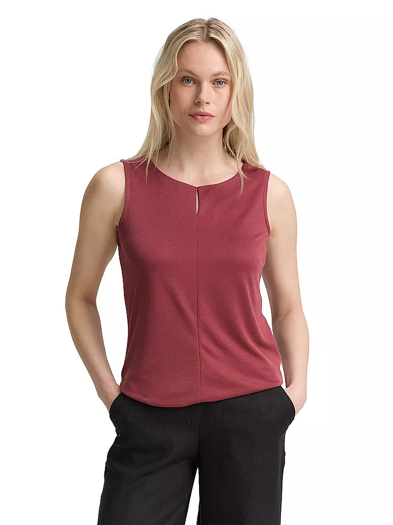 TOM TAILOR | Top  | dunkelrot