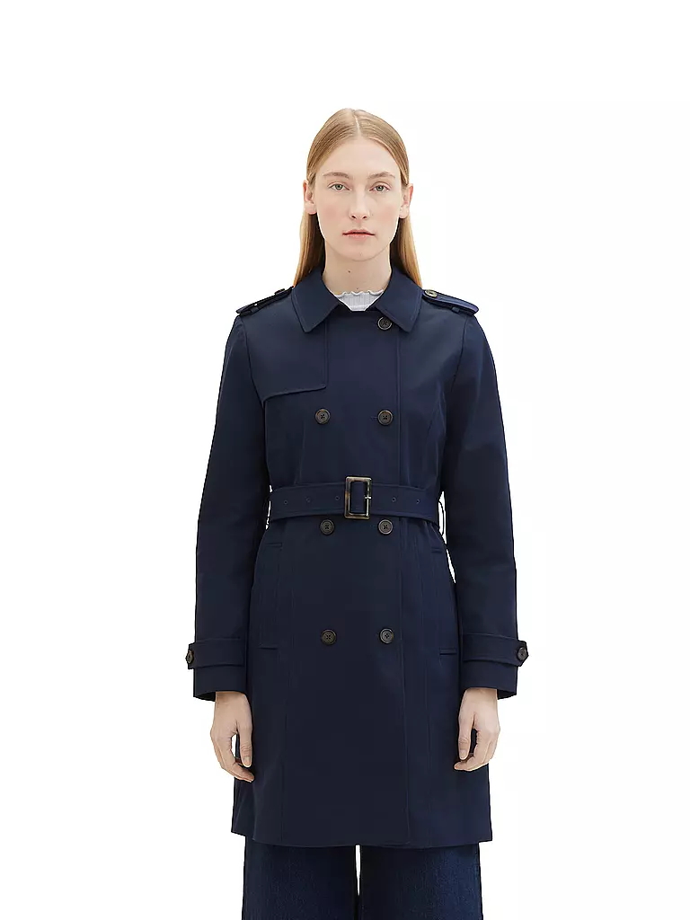 TOM TAILOR | Trenchcoat  | dunkelblau