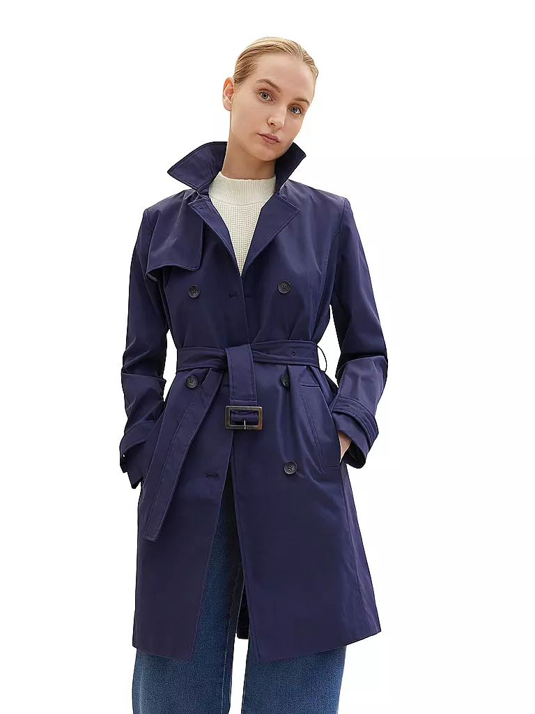 TOM TAILOR Trenchcoat blau