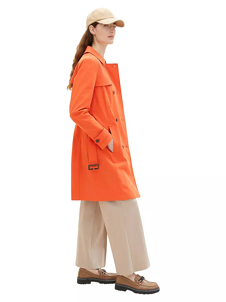 TOM TAILOR | Trenchcoat | orange