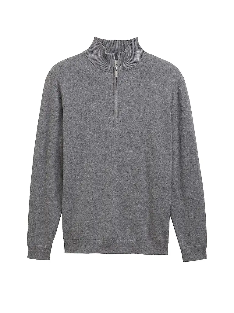TOM TAILOR | Troyer Pullover  | grau