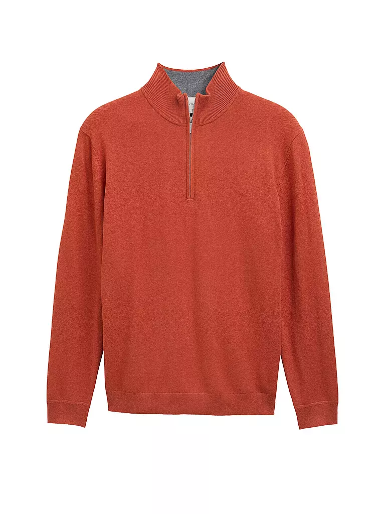 TOM TAILOR | Troyer Pullover  | orange