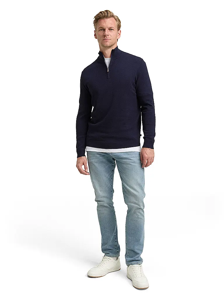 TOM TAILOR | Troyer Pullover  | blau