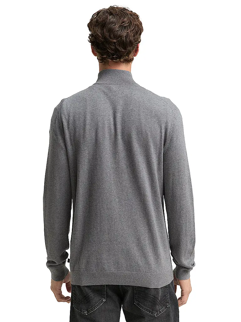 TOM TAILOR | Troyer Pullover  | grau