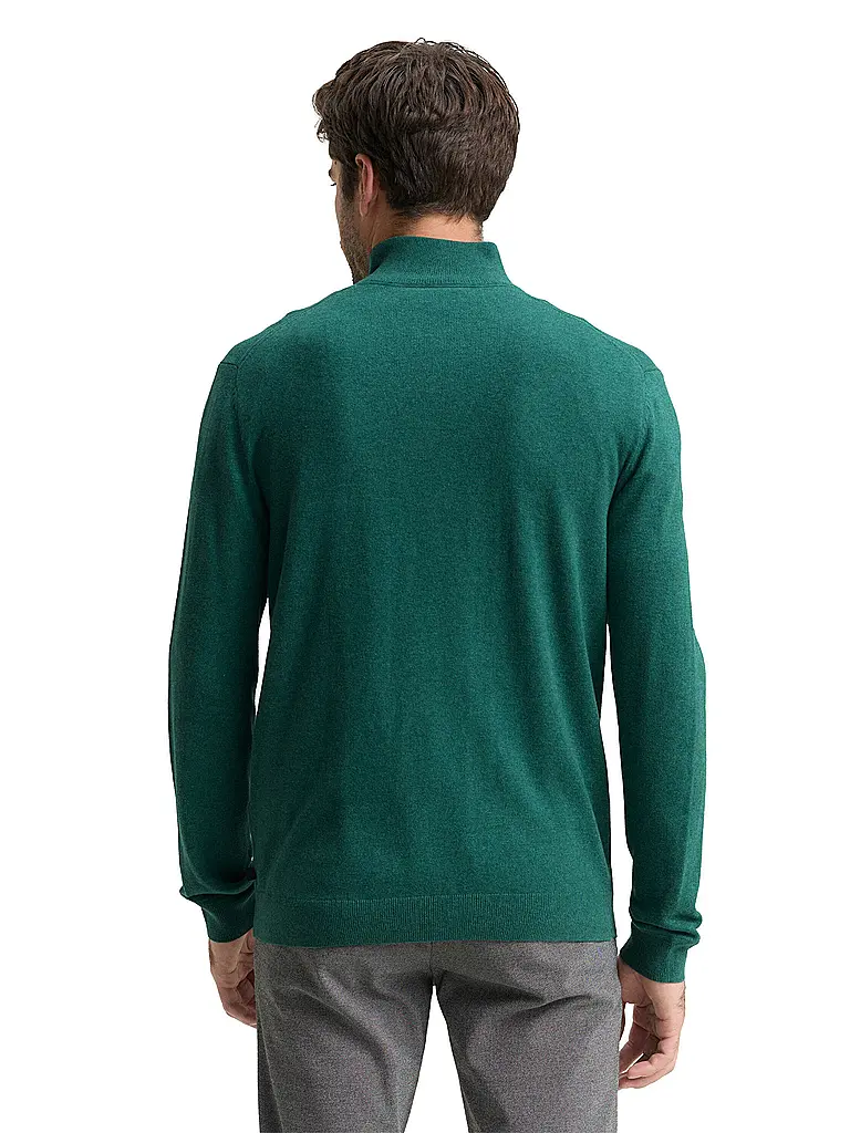 TOM TAILOR | Troyer Pullover  | grün