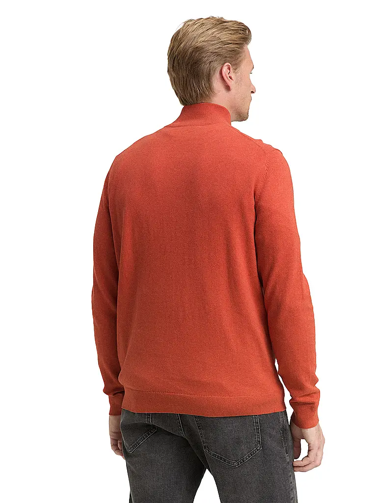 TOM TAILOR | Troyer Pullover  | orange