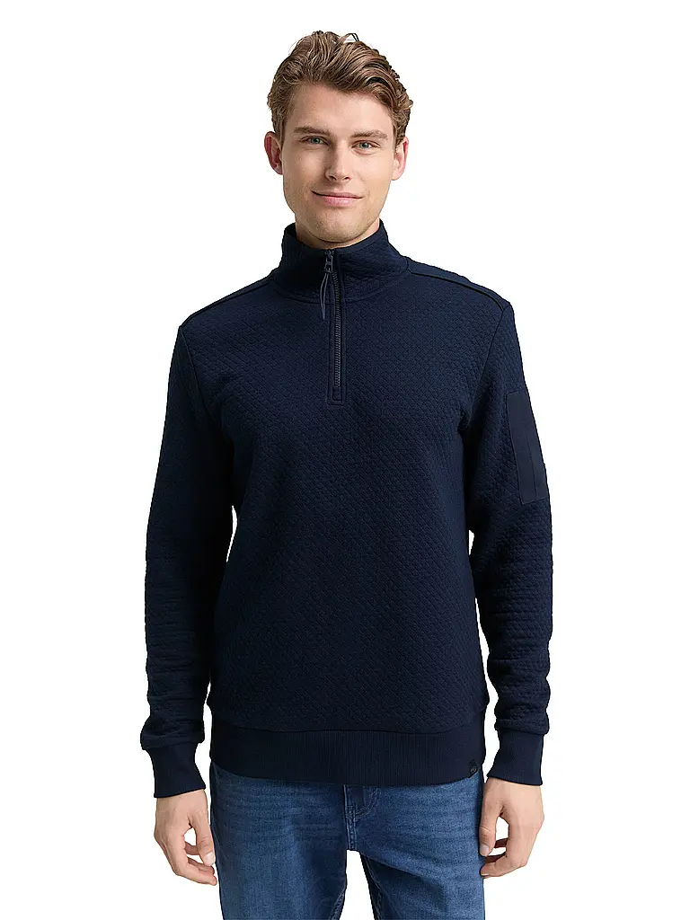TOM TAILOR | Troyer Pullover  | blau