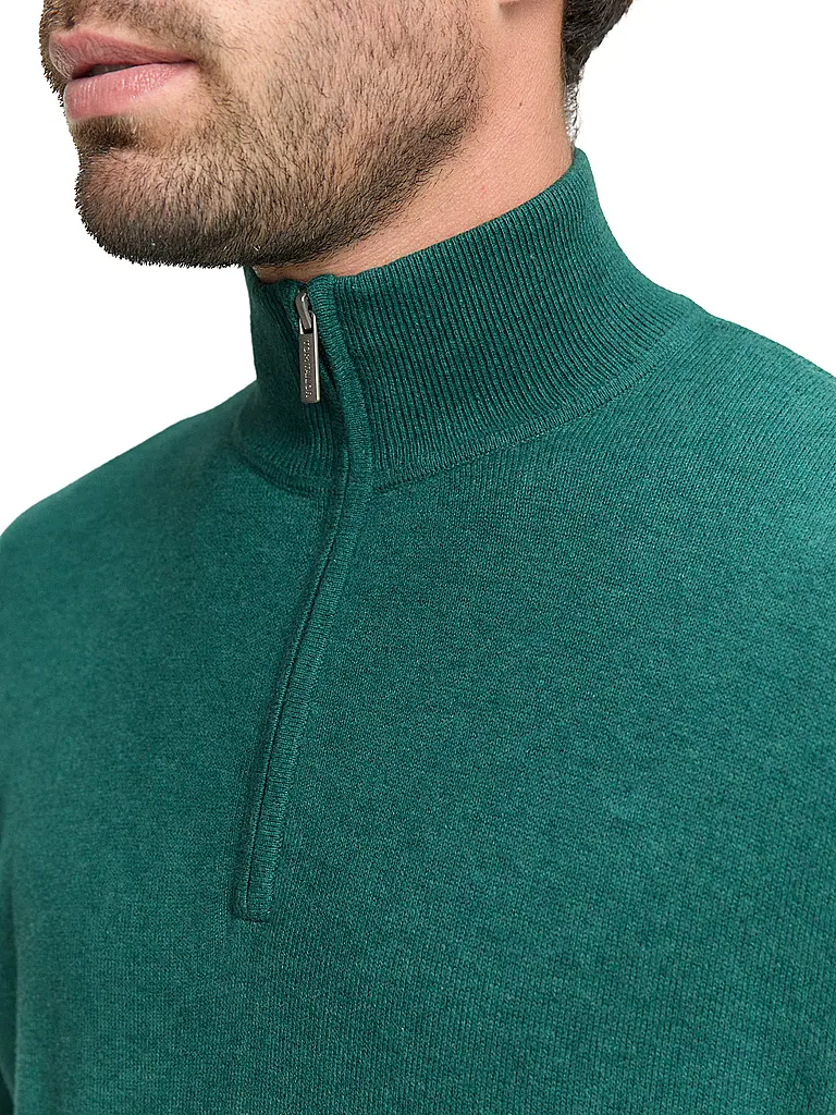 TOM TAILOR | Troyer Pullover  | grün