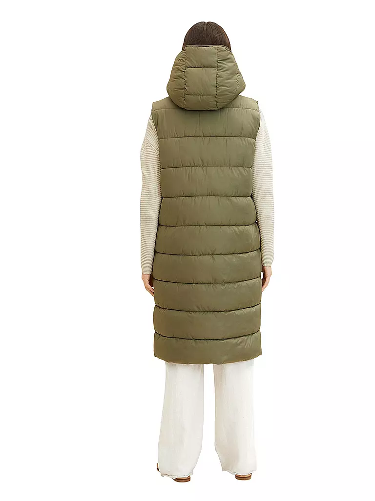 TOM TAILOR | Wende Steppgilet | grün