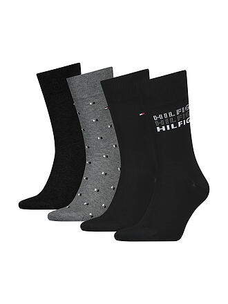 TOMMY HILFIGER | Geschenkbox Socken 4-er Pkg. black